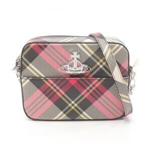 VIVIENNE WESTWOOD Black Leather Shoulder Bag